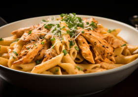 Creamy One-Pot Buffalo Chicken Pasta