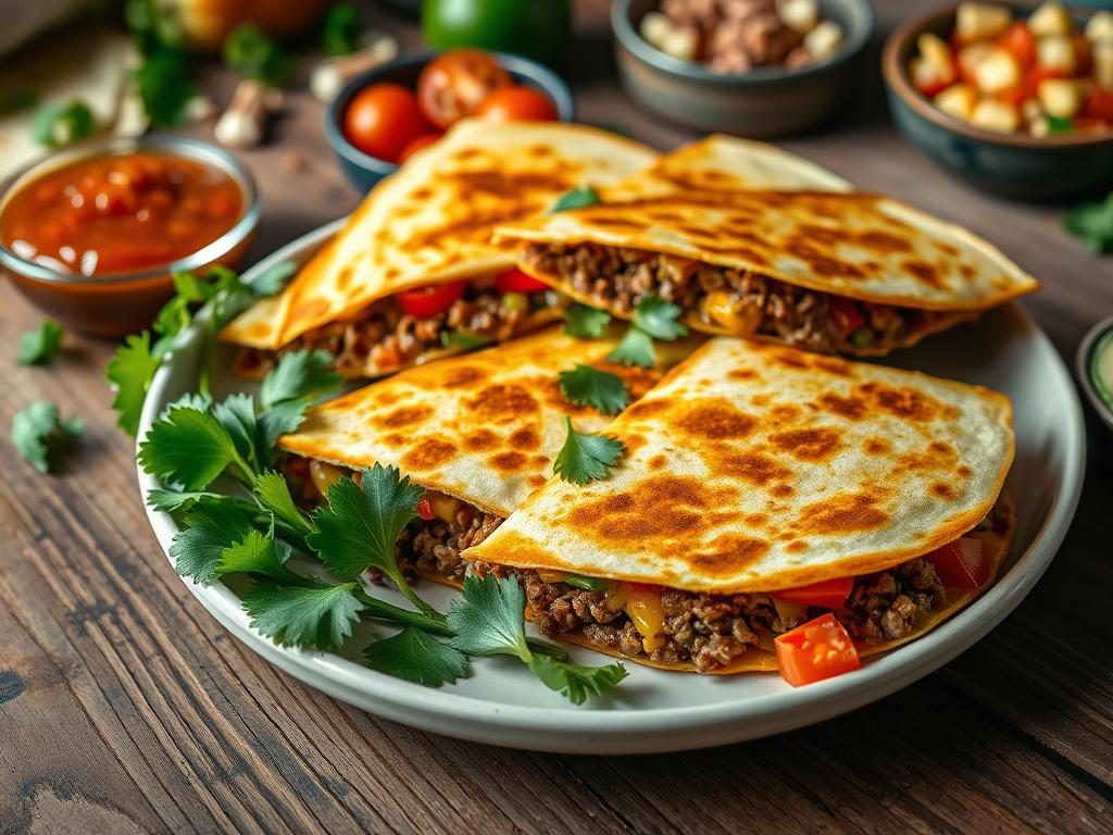 best ground beef quesadillas