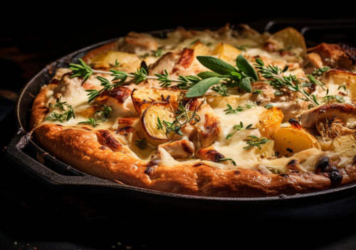 chicken pot pie pizza crust casserole