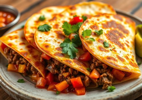 ground beef quesadillas