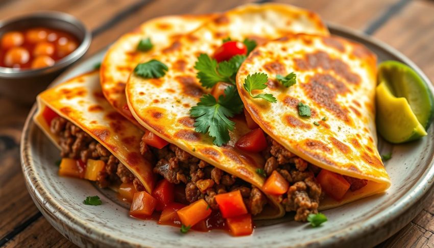 ground beef quesadillas